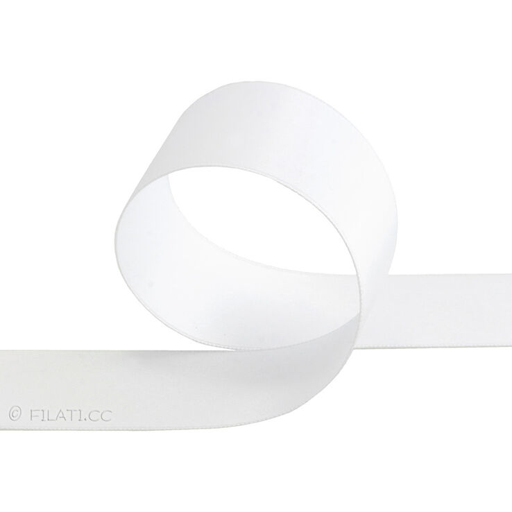 Lana Grossa Cinta de raso 40mm - 4m | 12-blanco