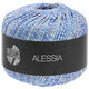 Lana Grossa ALESSIA | 014-azul/plata/naturaleza
