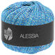 Lana Grossa ALESSIA | 015-azul/turquesa/gris plata