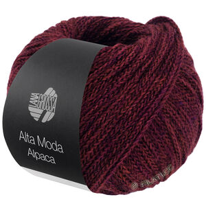Lana Grossa ALTA MODA ALPACA | 110-rojo negro
