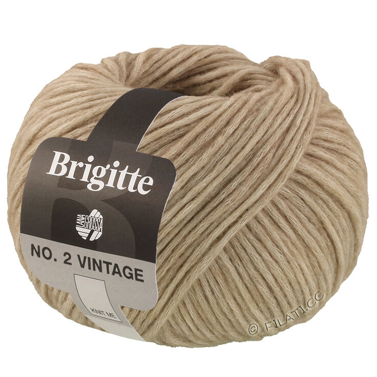 Lana Grossa BRIGITTE NO. 2 Vintage | 201-gris beige mezcla