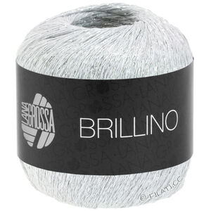 Lana Grossa BRILLINO | 10-blanco/plata