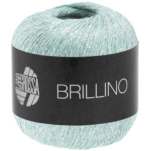 Lana Grossa BRILLINO | 11-verde pastel/plata