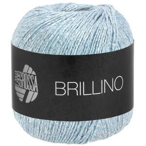 Lana Grossa BRILLINO | 22-azul claro/plata