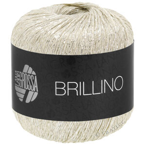 Lana Grossa BRILLINO | 32-crema/plata
