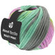 Lana Grossa BULKY Print (ABOUT BERLIN) | 106-gris oscuro/lila/verde amarillento/verde claro