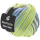 Lana Grossa BULKY Print (ABOUT BERLIN) | 107-blanco/azul claro/verde amarillento/gris claro