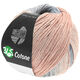 Lana Grossa 365 COTONE Dégradé | 102-gris claro/gris/melocotón/arcilla roja