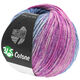 Lana Grossa 365 COTONE Dégradé | 105-gris azul/jeans/gris ágata/fucsia/rojo violeta