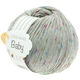 Lana Grossa COOL WOOL Baby Uni/Print 50g | 358-gris claro/naranja/verde/ciclamino