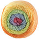 Lana Grossa COOL WOOL Big Color | 4036-azul claro/verde claro/amarillo/salmón/naranja/clavel
