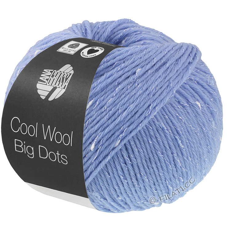 Lana Grossa COOL WOOL Big Dots | 101-azul claro