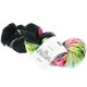 Lana Grossa COOL WOOL  Hand-dyed | 106-negro/gris/melocotón/rosa vívida/verde/purpura