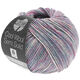 Lana Grossa COOL WOOL Semi Solid | 6517-rosa vívida/gris claro/color crudo mezcla