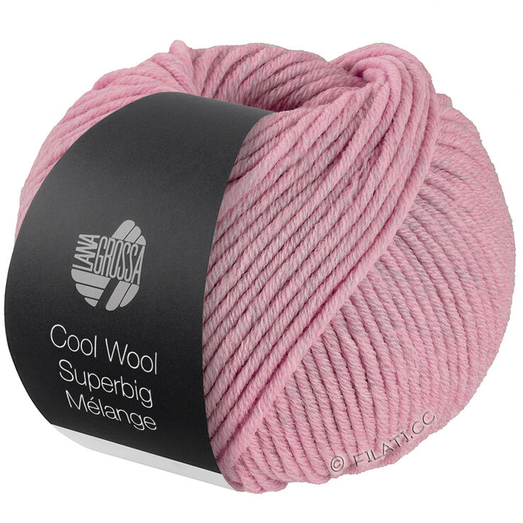 Lana Grossa COOL WOOL Superbig Mélange | 201-rosa mezcla