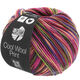 Lana Grossa COOL WOOL Print | 749-vino tinto/rosa vívida/verde amarillento/azul violeta/salmón/moca