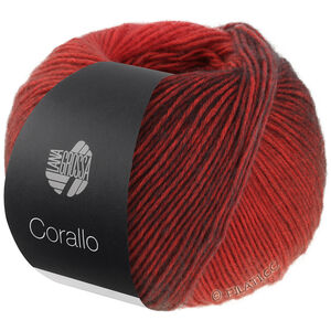 Lana Grossa CORALLO 100g | 05-rojo/gris rojo/rojo negro