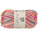 Lana Grossa COTONE  Print/Spray/Mouliné | 356-naranja/rosa vívida/purpura/lago verde/verde delicado