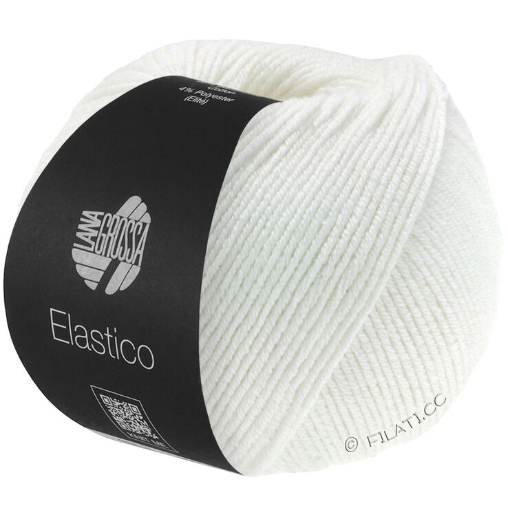Lana Grossa ELASTICO | 001-blanco