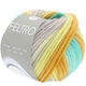 Lana Grossa FELTRO Line | 435-turquesa/mostaza/gris claro/vainilla