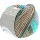 Lana Grossa FELTRO Line | 436-turquesa/gris oscuro/taupe/púrpura azulado