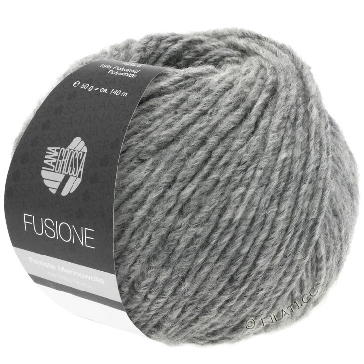 Lana Grossa FUSIONE | 01-gris claro mezcla