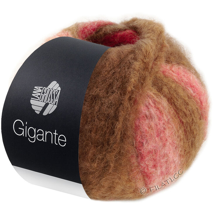 Lana Grossa GIGANTE | 05-rojo herrumbre/caqui/umber/terracota/fango