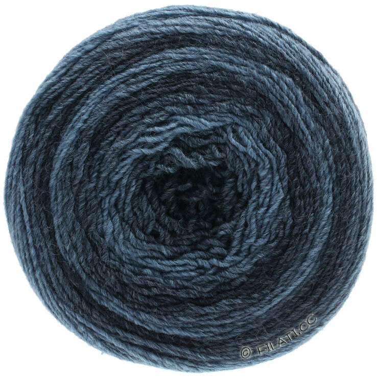 Lana Grossa GOMITOLO 200 Dégradé | 301-jeans/azul oscuroro