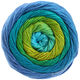 Lana Grossa GOMITOLO ALOHA | 304-turquesa/azul/esmeralda/manzana verde/amarillo oliva/azul celeste
