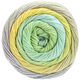 Lana Grossa GOMITOLO ALOHA | 315-vainilla/verde blanco/verde claro/gris claro/azul hielo