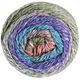 Lana Grossa GOMITOLO COLLINA | 1022-gris claro/gris púrpura/violeta/turquesa/rosa