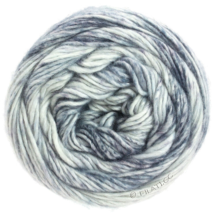 Lana Grossa GOMITOLO DUO 250 | 901-color crudo/gris claro/gris medio/gris oscuro