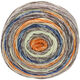 Lana Grossa GOMITOLO MEILENWEIT | 4020-marrón/gris azul/naranja/color crudo/beige