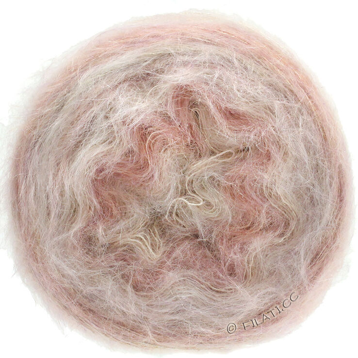 Lana Grossa GOMITOLO SILKHAIR | 201-rosa/beige mezcla