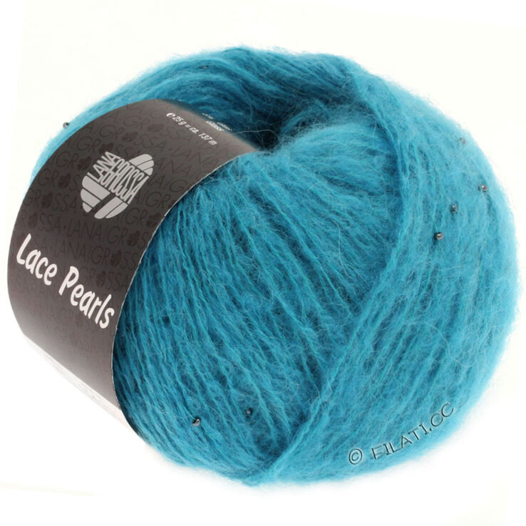 Lana Grossa LACE Pearls | 001-azul turquesa