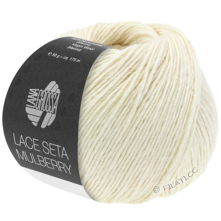 Lana Grossa LACE SETA MULBERRY | 01-blanco