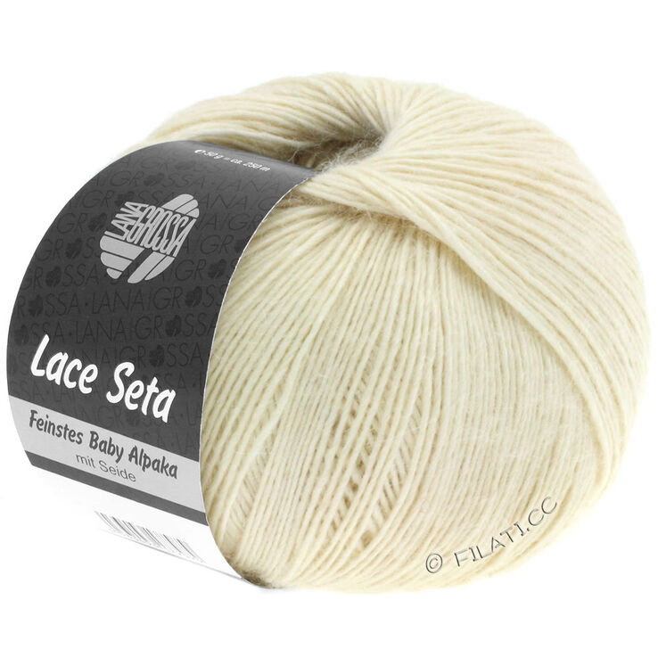 Lana Grossa LACE SETA | 01-color crudo