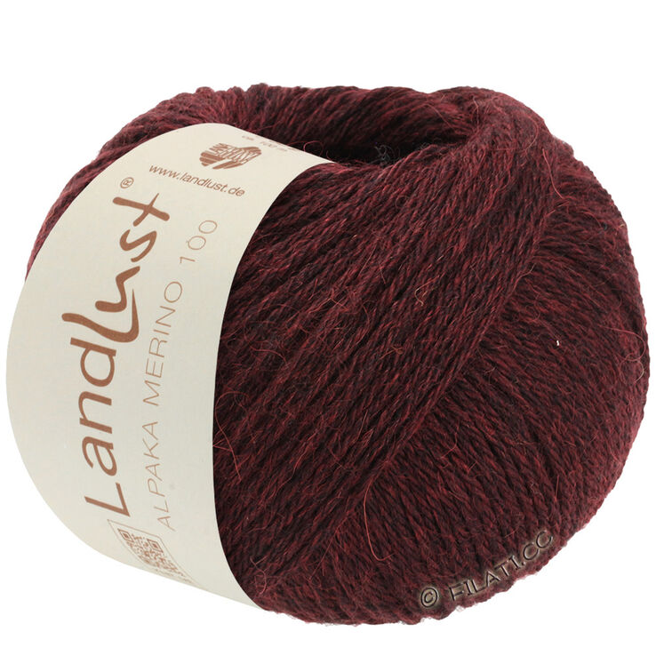 Lana Grossa LANDLUST Alpaka Merino 100 | 315-borgoña