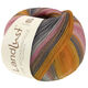 Lana Grossa LANDLUST DIE SOCKENWOLLE | 132-naranja/amarillo yema/naranja salmón/gris/gris beige/rosa delicada/rosa/clavel/gris claro rayado