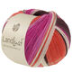 Lana Grossa LANDLUST DIE SOCKENWOLLE | 135-gris marrón/fucsia/color crudo/terracota/orquidea rayado