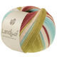 Lana Grossa LANDLUST DIE SOCKENWOLLE | 136-borgoña/gris rojo/menta/turquesa/pistacho/naturaleza rayado