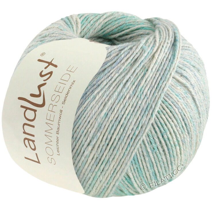 Lana Grossa LANDLUST SOMMERSEIDE Print | 121-turquesa/azul