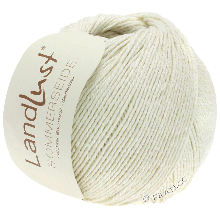 Lana Grossa LANDLUST SOMMERSEIDE | 001-blanco