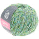 Lana Grossa LEGGERO II Print | 506-blanco/verde amarillento/turquesa/gris claro