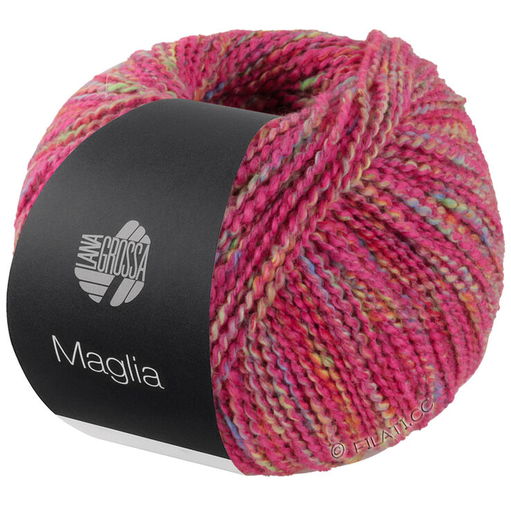 Lana Grossa MAGLIA | 13-rosa vívida/verde primavera/amarillo/azul azur/naranja