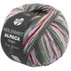 Lana Grossa MEILENWEIT 6-FACH 150g Alpaca Print | 1111-verde musgo/gris verde/jade/blanco/rojo oscuro/jeans