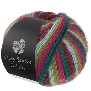 Lana Grossa MEILENWEIT 6-FACH 150g Cosy Socks Multi Stripes