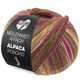 Lana Grossa MEILENWEIT 100g Alpaca Poncho | 2728-verde musgo/rojo violeta/color crudo/naranja/marrón