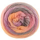 Lana Grossa MEILENWEIT 100g Color Mix Soft | 8069-gris claro/rosé/salmón/clavel rosa/cuarzo rosa/naranja claro/gris/malva