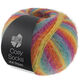 Lana Grossa MEILENWEIT 100g Cosy Socks Multi Stripes | 151-octanaje/azul humo/fucsia/naranja/amarillo